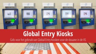 Global Entry kiosken bij de inklaring in de VS