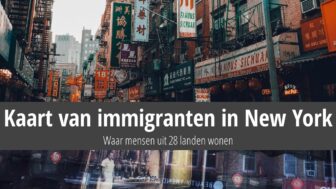 Kaart van immigranten in New York: Waar mensen uit 28 landen wonen