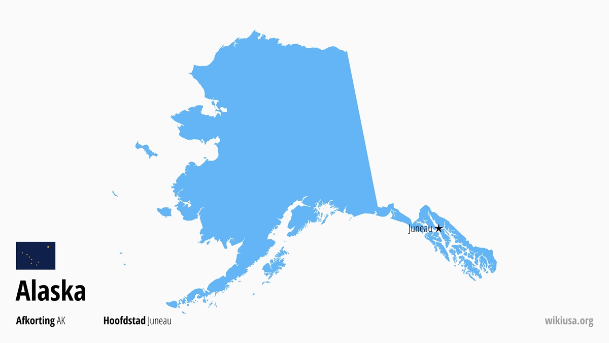 Kaart van de Staat Alaska | Waar ligt Alaska? | Alaska (staat VS) – feiten, steden, weer en kaart