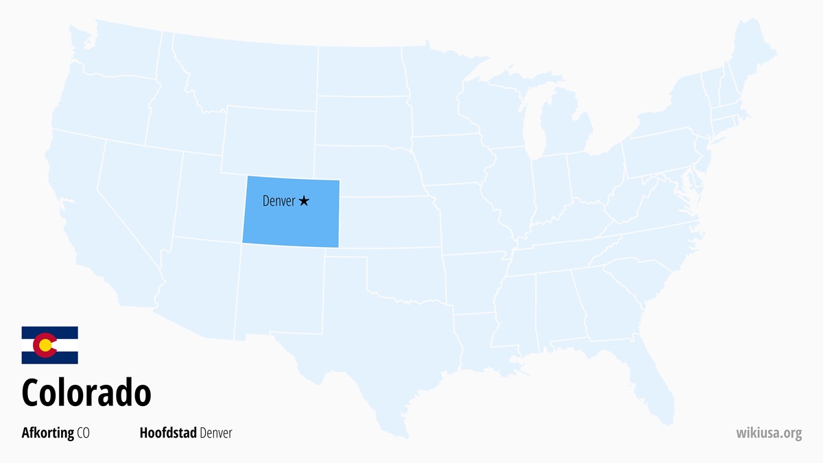 Kaart van de Staat Colorado | Waar ligt Colorado? | Colorado (staat VS) – attracties, weer, steden en kaart