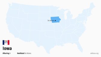 Iowa (staat VS) – attracties, weer, hoofdstad en kaart