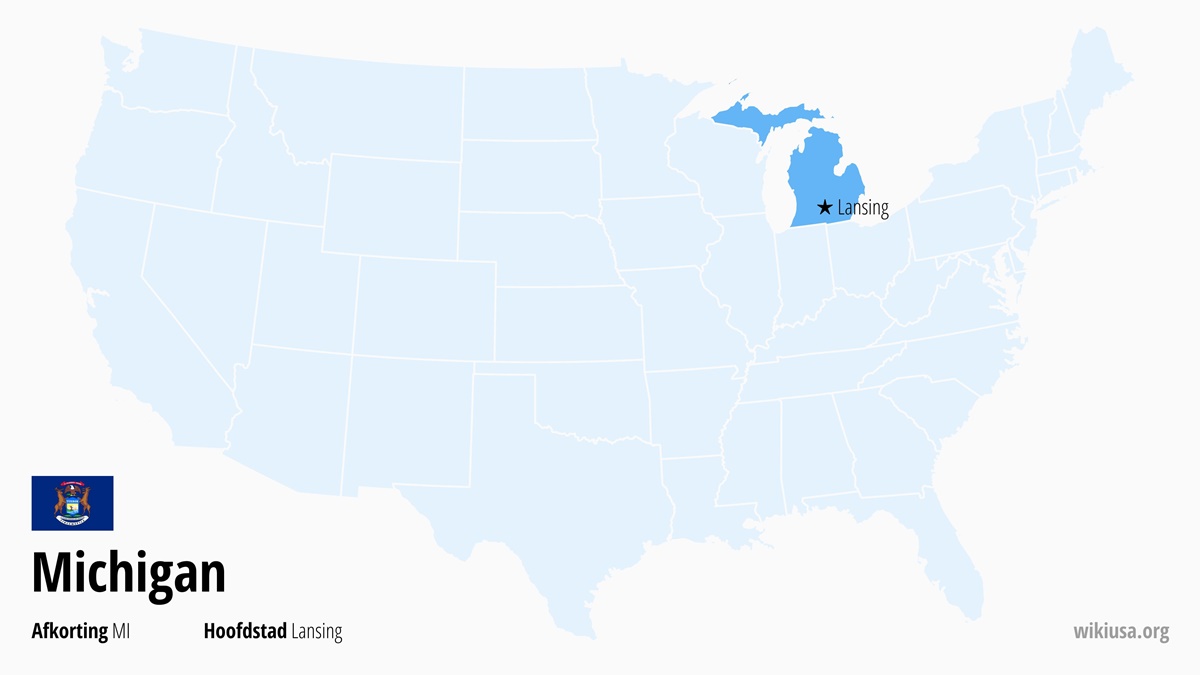 Kaart van de Staat Michigan | Waar ligt Michigan? | Michigan (staat VS) – attracties, weer, hoofdstad en kaart