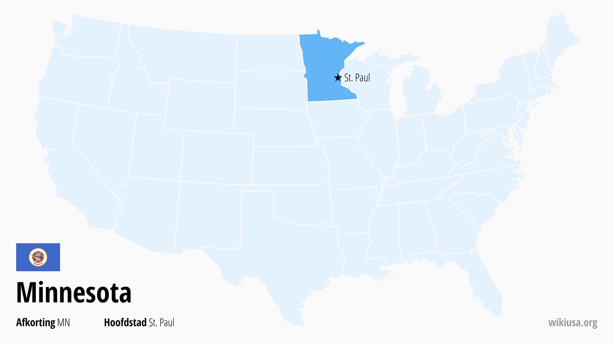 Kaart van de Staat Minnesota | Waar ligt Minnesota? | Minnesota (staat VS) – feiten, steden, wat te zien en kaart