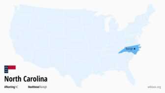 North Carolina (staat VS) – feiten, steden, attracties en kaart