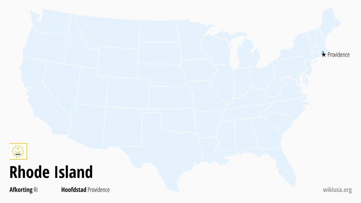 Kaart van de Staat Rhode Island | Waar ligt Rhode Island? | Rhode Island (staat VS) – attracties, weer, steden en kaart