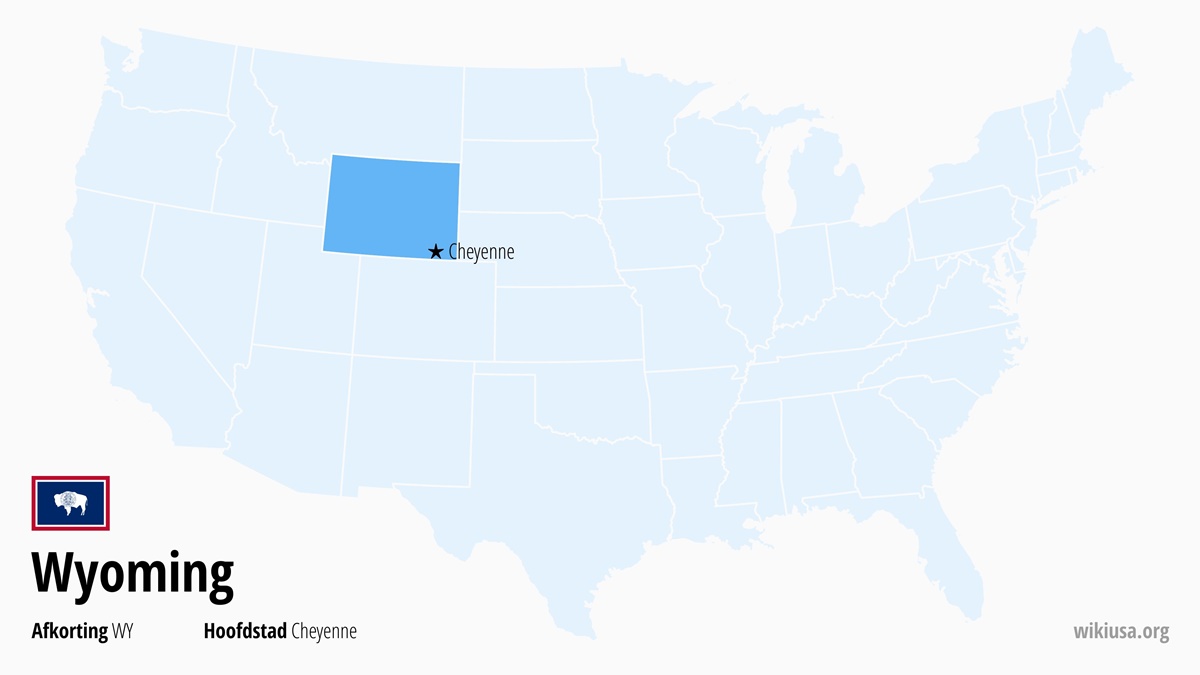 Kaart van de Staat Wyoming | Waar ligt Wyoming? | Wyoming (staat VS) – attracties, weer, hoofdstad en kaart