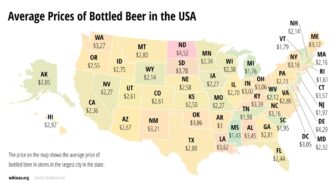 De alcoholprijzen in de VS in 2024 – hoeveel kost bier en wijn?