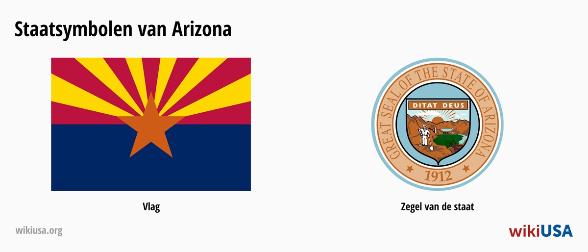 Vlag van de Staat Arizona | Het Grote Zegel van de Staat Arizona