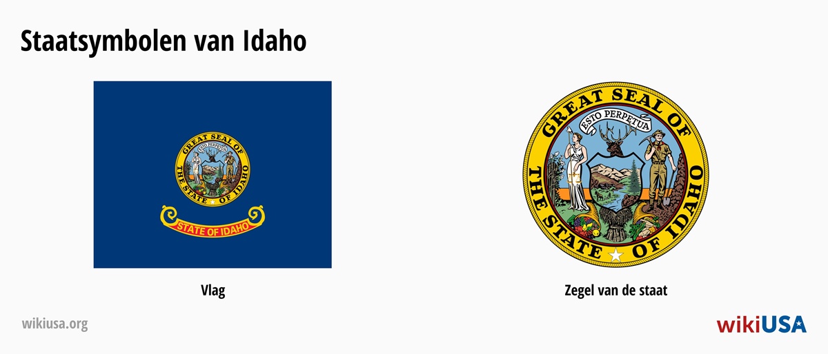 Vlag van de Staat Idaho | Het Grote Zegel van de Staat Idaho